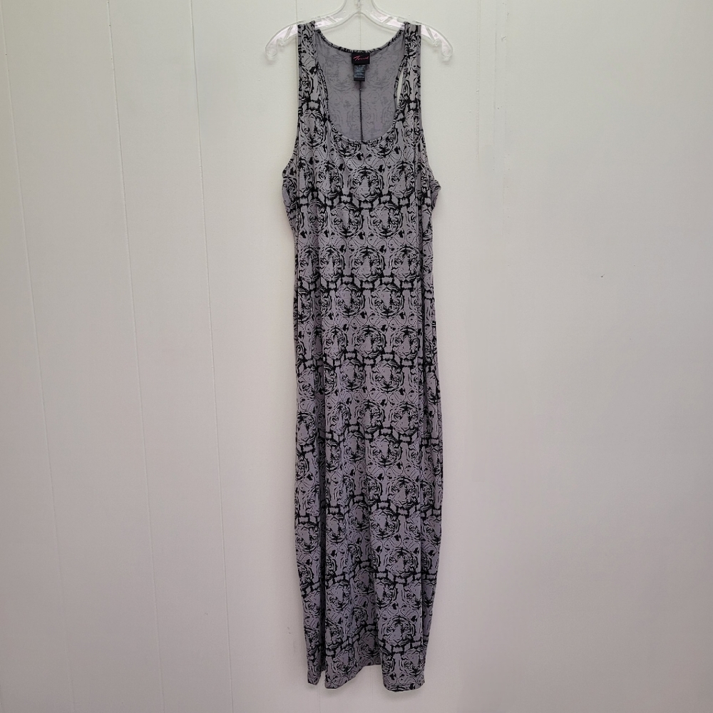Torrid Black and Gray Maxi Dress